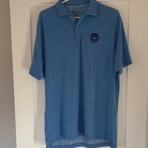 Peter Millar Patterned Blue Polo Shirt